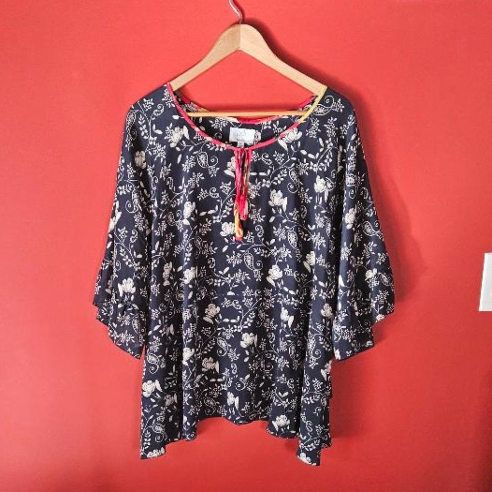 Johnny Was Jade XXL Silk Blouse New